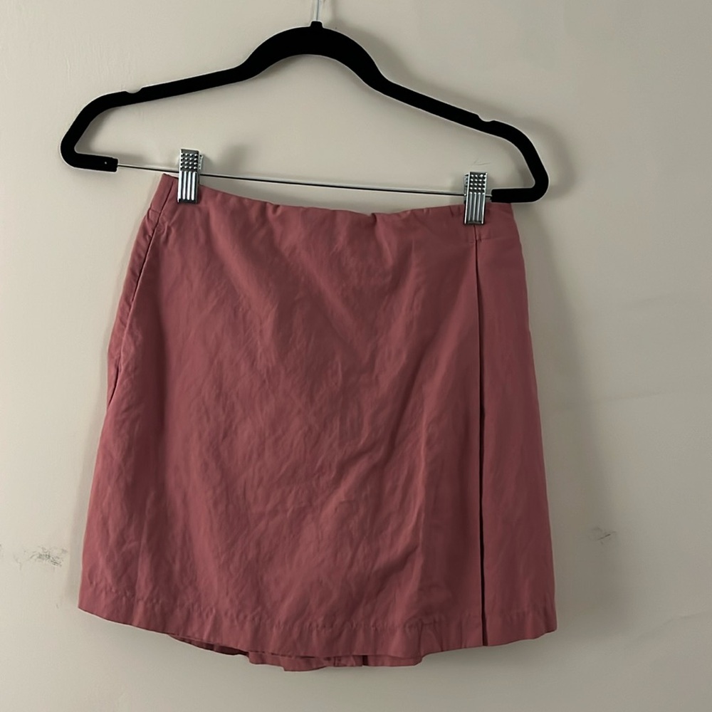 Pink Linen Skort